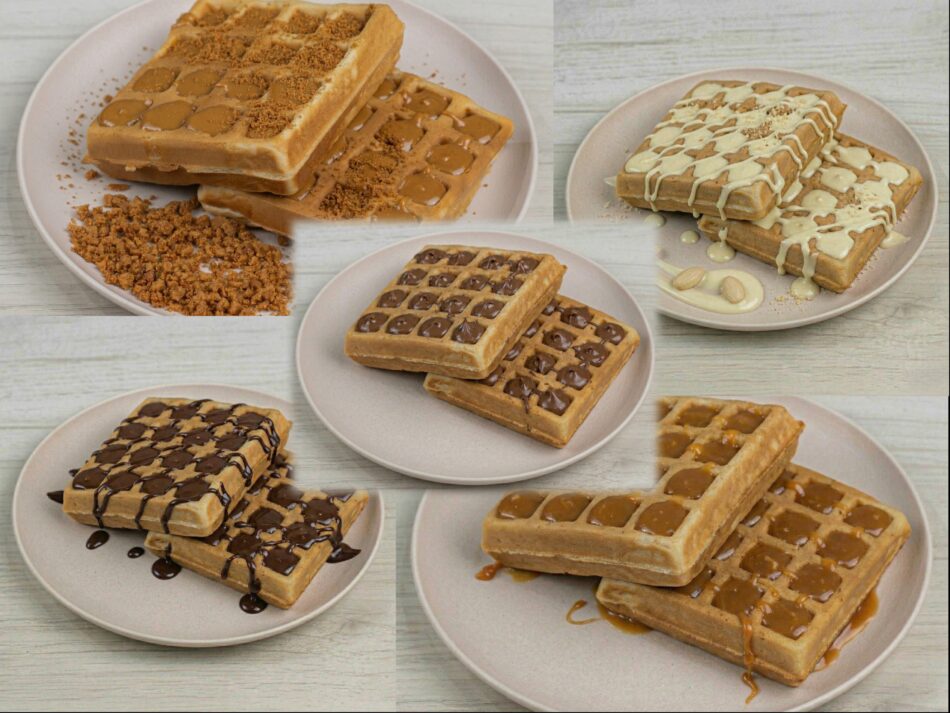 WAFFLE (Nutella, Caramel, Lotus, Chocolate & white Chocolate)