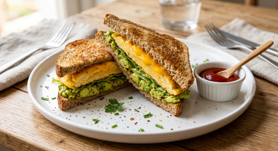 Avocado Omelette Sandwich