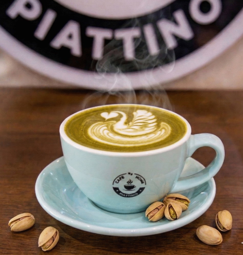 Hot Pistachio latte