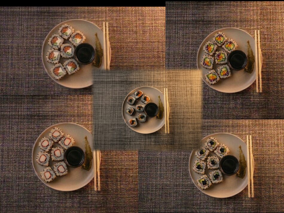 Sushi (California Roll, Veggie Roll, Crab Stick Roll, Salmon Roll, Philadelphia Roll)